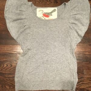 Anthropologie Robin Sweater Women's Medium Sleeve Wool Angora Small